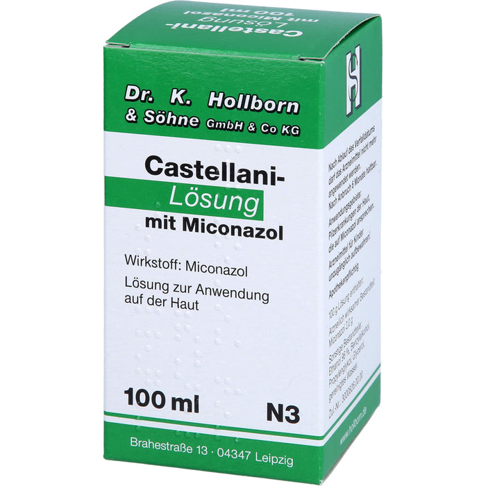 Castellani-Lösung mit Miconazol bei Pilzerkrankungen der Haut, 100 ml Solution