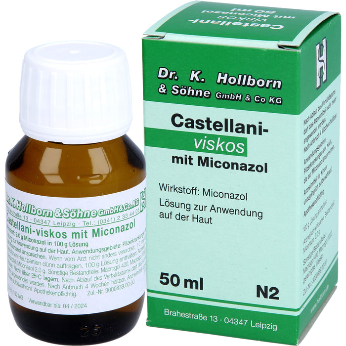 Castellani-viskos mit Miconazol bei Pilzerkrankungen der Haut, 50 ml Lösung