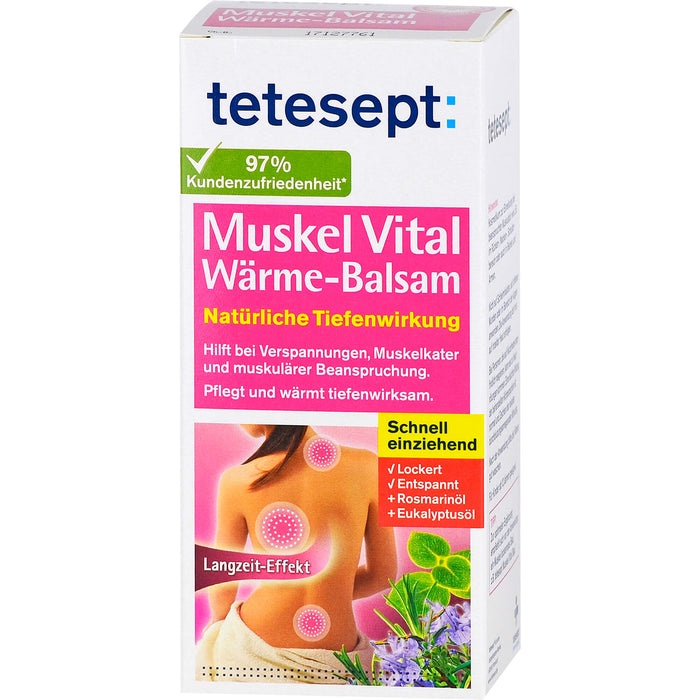 tetesept: Muskel Vital Wärme-Balsam schnell einziehend, 100 g Creme