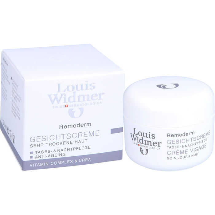 Louis Widmer Remederm Gesichtscreme Tages- und Nachtpflege, 50 ml Cream