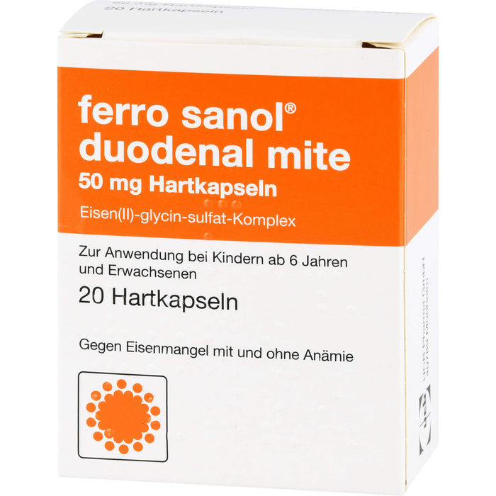 ferro sanol duodenal mite 50 mg Hartkapseln, 20 St. Kapseln