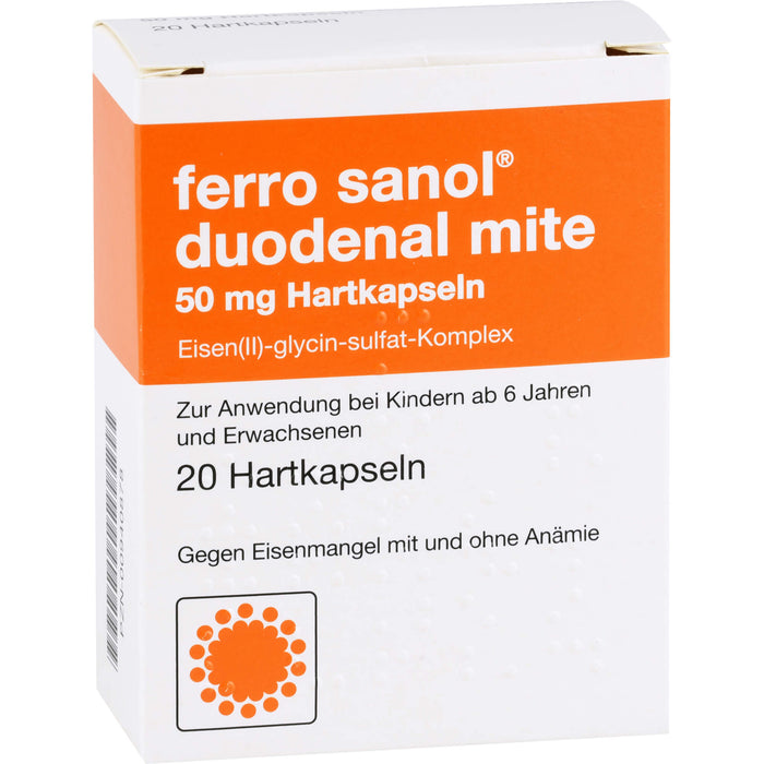 ferro sanol duodenal mite 50 mg Hartkapseln, 20 St. Kapseln