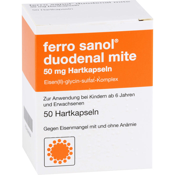 ferro sanol duodenal mite 50 mg Kapseln, 50 pcs. Capsules