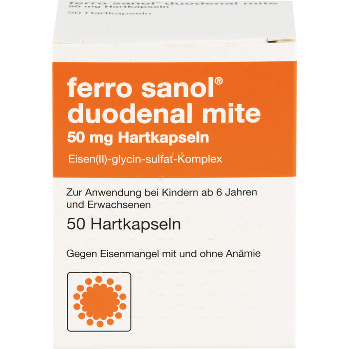 ferro sanol duodenal mite 50 mg Kapseln, 50 pcs. Capsules