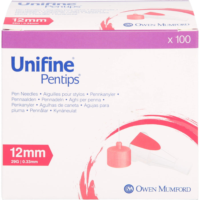 Unifine Pentips 12mm 29G, 100 St KAN