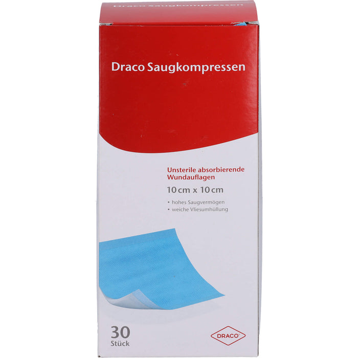 Saugkompressen unsteril 10x10cm Draco, 30 St KOM