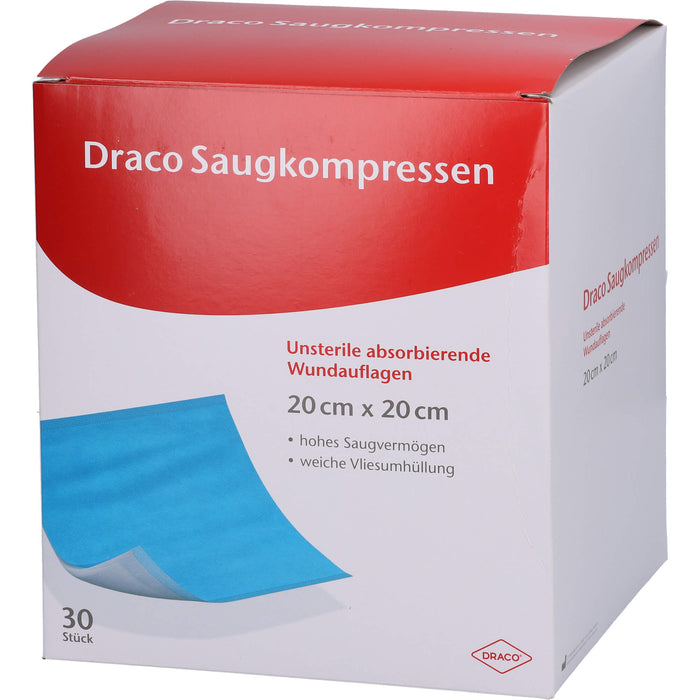 Saugkompressen unsteril 20x20cm Draco, 30 St KOM