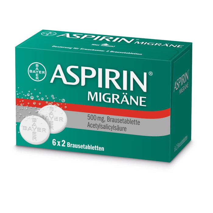 Aspirin Migräne Brausetabletten, 12 St. Tabletten