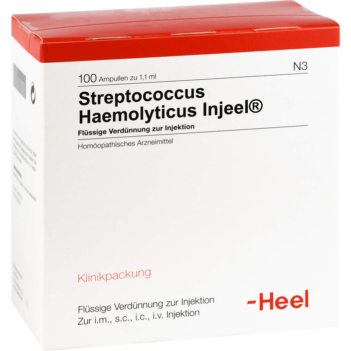 Streptococcus haemolyticus Injeel Amp., 100 St AMP