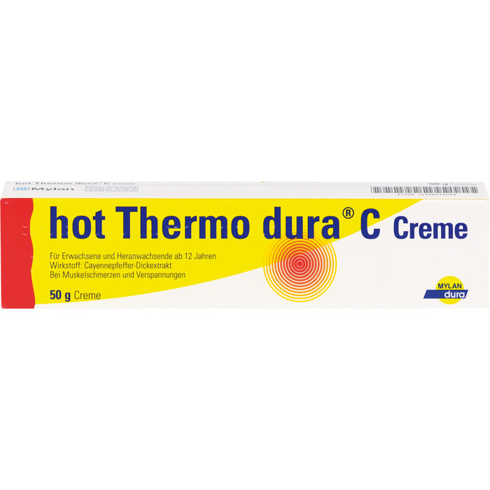 hot Thermo dura C Creme zur Linderung von Muskelschmerzen, 50 g Cream