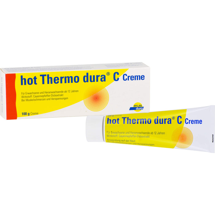 hot Thermo dura C Creme bei Muskelschmerzen und Verspannungen, 100 g Creme