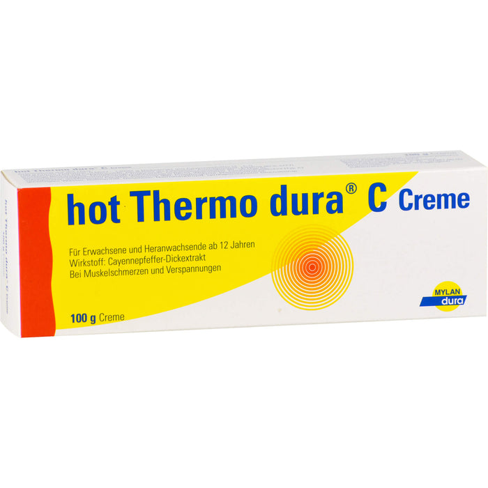 hot Thermo dura C Creme bei Muskelschmerzen und Verspannungen, 100 g Cream