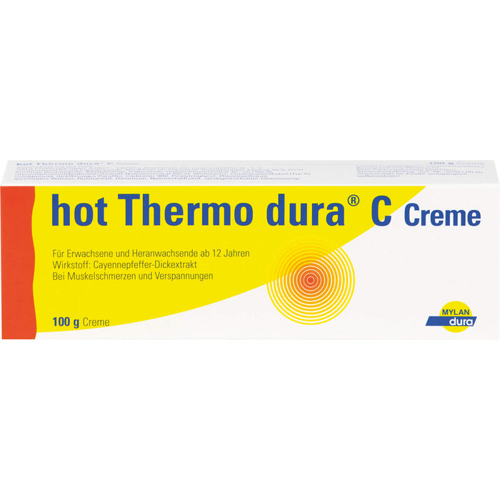 hot Thermo dura C Creme bei Muskelschmerzen und Verspannungen, 100 g Creme