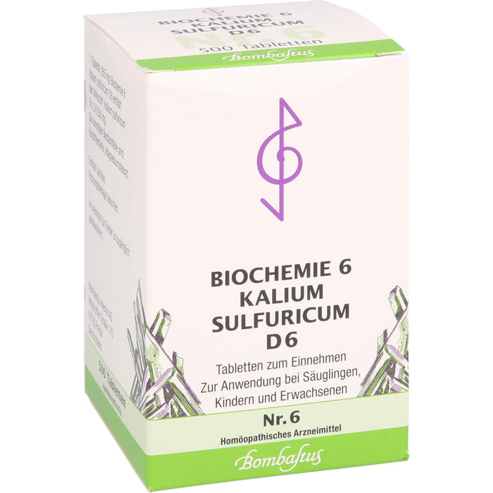 Biochemie 6 Kalium sulfuricum Bombastus D6 Tbl., 500 St TAB