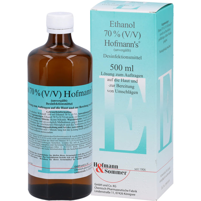 Ethanol 70% (V/V) Hofmann's, 500 ml LOE