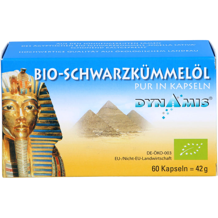 DYNAMIS Bio-Schwarzkümmelöl pur in Kapseln, 60 pc Capsules