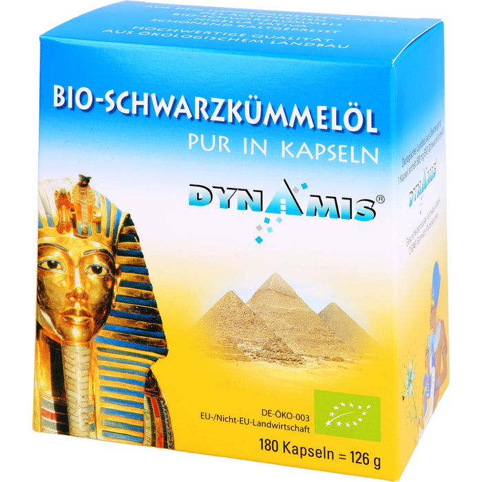 DYNAMIS Bio-Schwarzkümmelöl pur in Kapseln, 180 pc Capsules