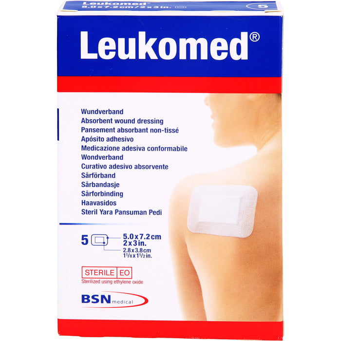 Leukomed Wundverband 5,0 x 7,2 cm, 5 pcs. Patch