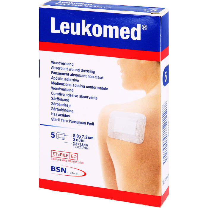 Leukomed Wundverband 5,0 x 7,2 cm, 5 St. Pflaster