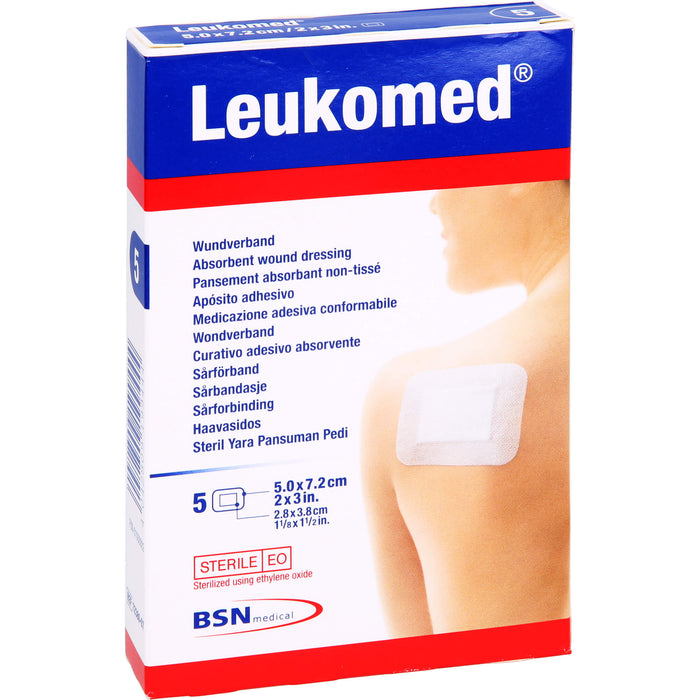 Leukomed Wundverband 5,0 x 7,2 cm, 5 pcs. Patch