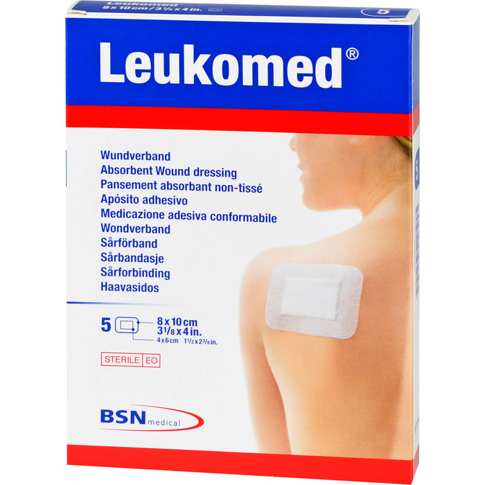 Leukomed Wundverband steril mit 6 cm x 4,0 cm Wundauflage, 5 pc Pansement