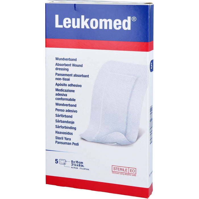 Leukomed Wundverband 8 x 15 cm, 5 pcs. Patch