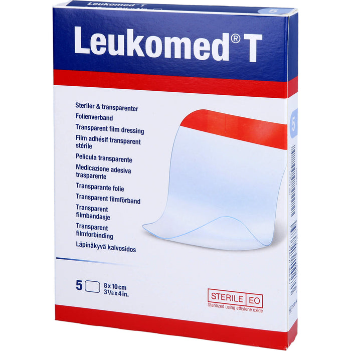 LEUKOMED TRANSP. STERILE PFLASTER 8x10 cm, 5 St PFL