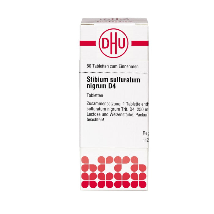 DHU Stibium sulfuratum nigrum D4 Tabletten, 80 St. Tabletten