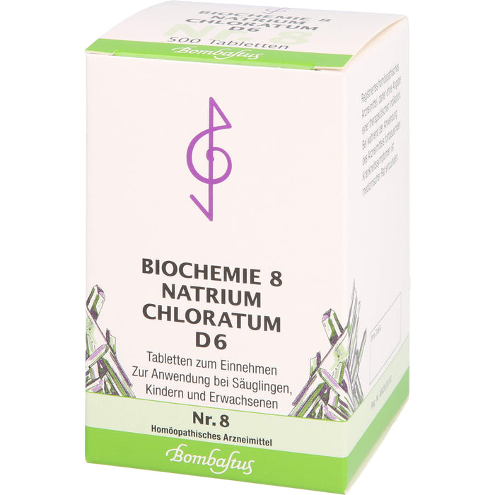 Biochemie 8 Natrium chloratum Bombastus D6 Tbl., 500 St TAB