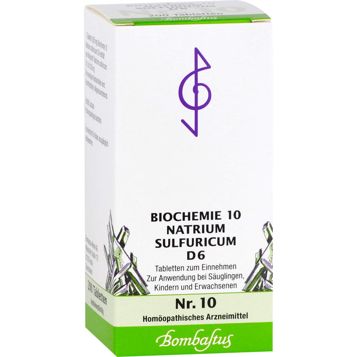 Biochemie 10 Natrium sulfuricum Bombastus D6 Tbl., 200 St TAB