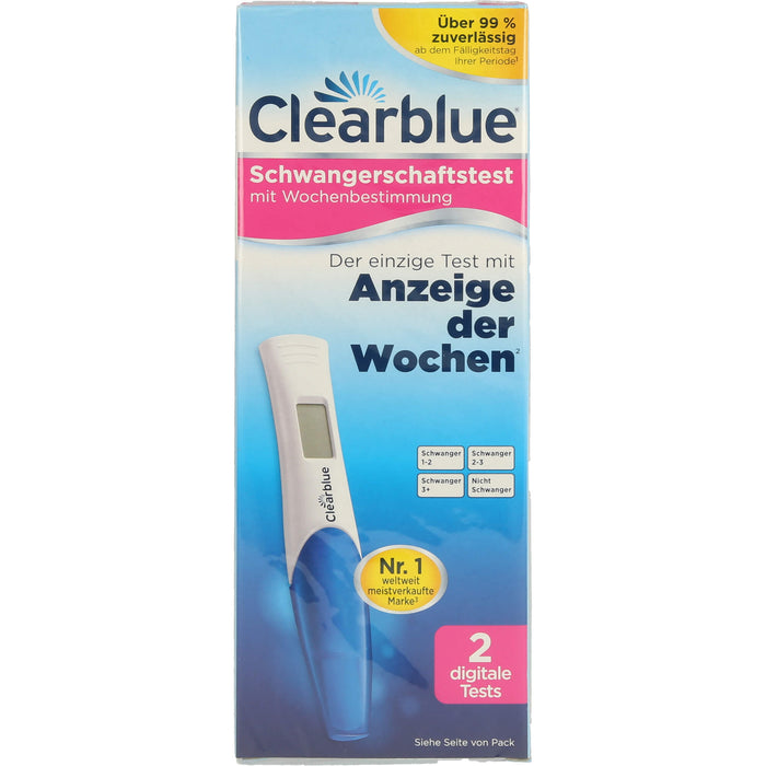 Clearblue Digital Schwangerschaftstest mit Wochenbestimmung, 2 St. Test