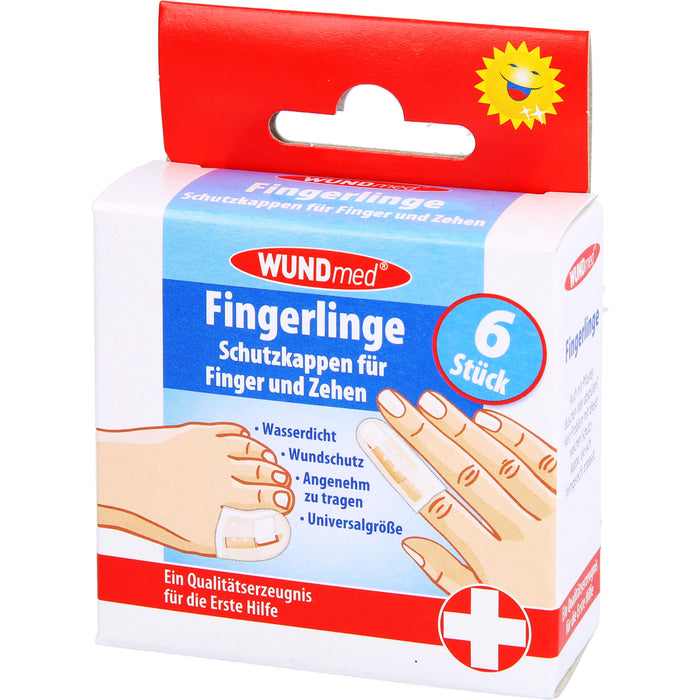 WUNDmed Fingerlinge Schutzkappen für Finger und Zehen, 5 pc Doigtiers