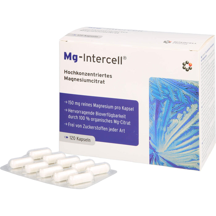 Mg-Intercell hochkonzentriertes Magnesiumcitrat Kapseln, 120 pc Capsules