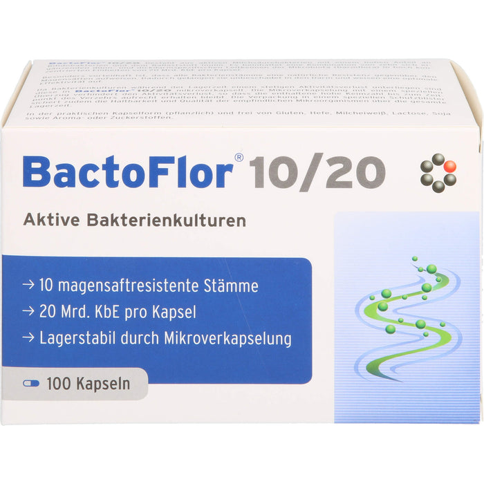 BactoFlor 10/20 aktive Bakterienkulturen Kapseln, 100 pcs. Capsules