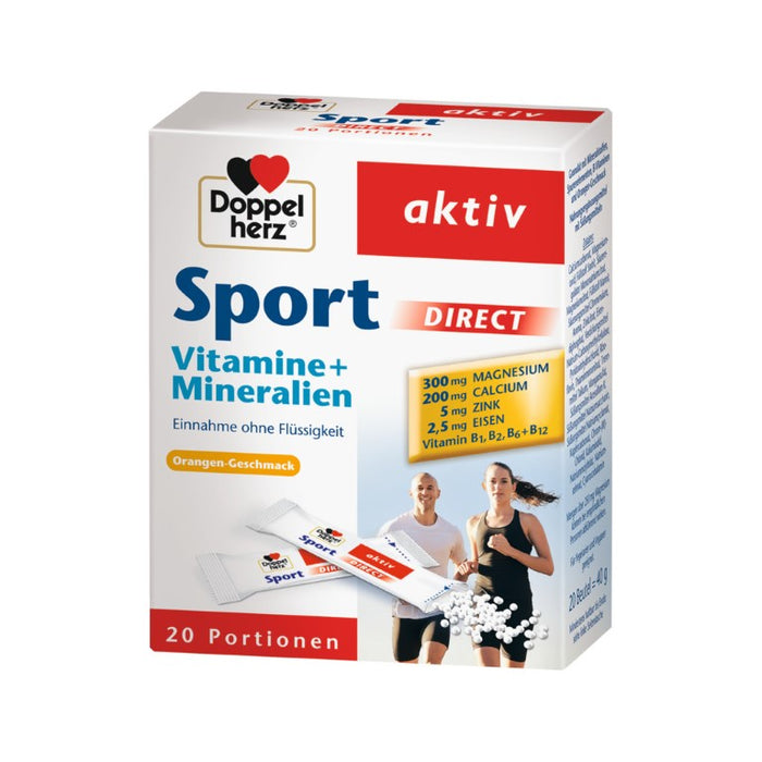 Doppelherz Sport direct Vitamine + Mineralien Beutel, 20 pcs. Sachets