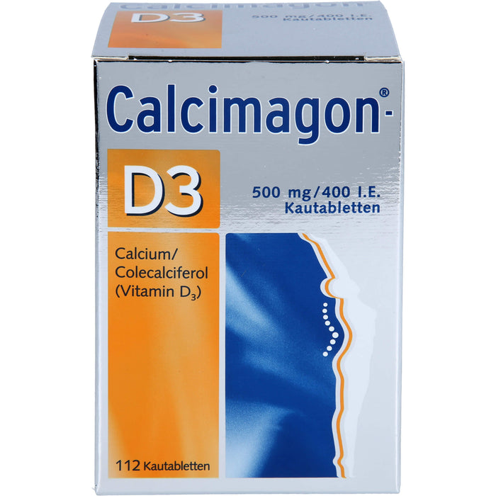 Calcimagon D3 500 mg / 400 I.E. Kautabletten, 112 pc Tablettes