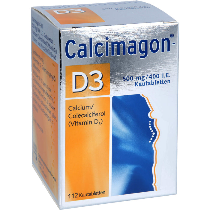 Calcimagon D3 500 mg / 400 I.E. Kautabletten, 112 pc Tablettes