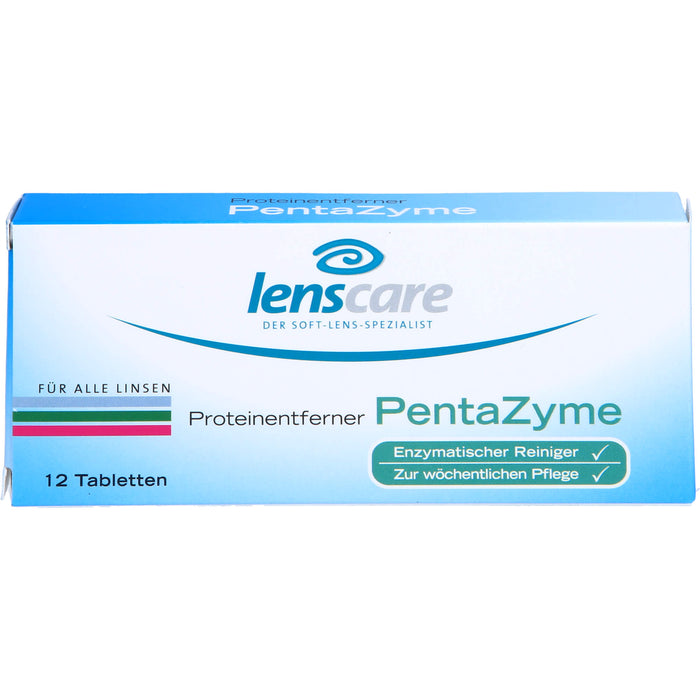 lenscare Proteinentferner PentaZyme für alle Linsen, 12 pcs. Tablets