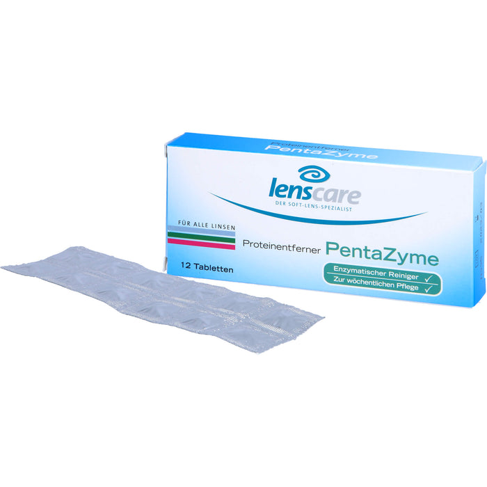 lenscare Proteinentferner PentaZyme für alle Linsen, 12 pcs. Tablets