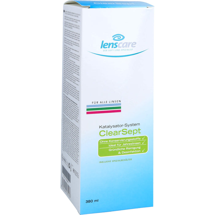 Lenscare ClearSept 380 ml + Behälter, 1 pcs. Combipack