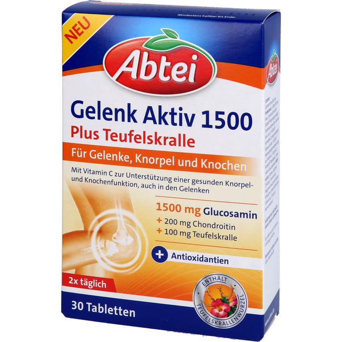 Abtei Gelenk Aktiv Plus Tabletten für Gelenke, Knochen und Knorpel, 30 St. Tabletten