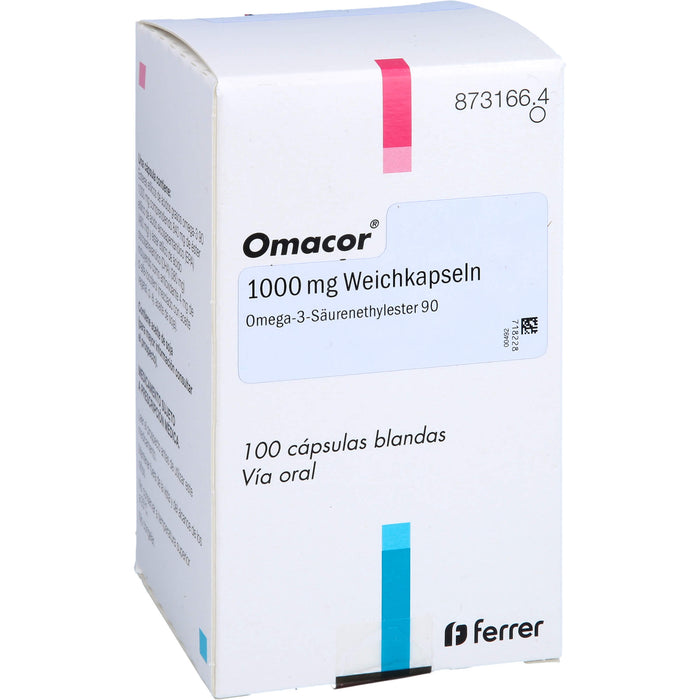 Omacor 1000 mg Emra Weichkapseln, 100 St WKA