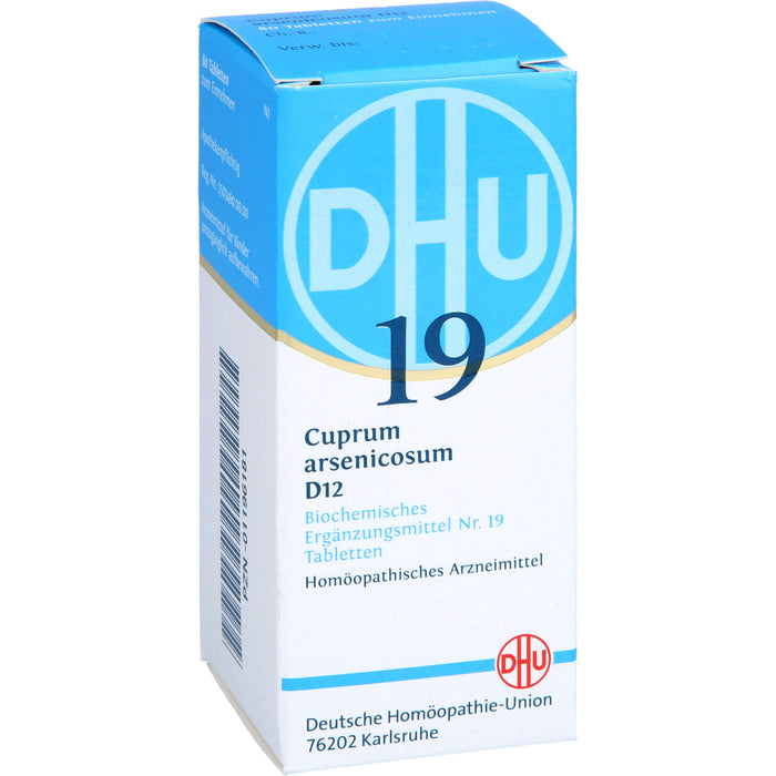 DHU Schüßler-Salz Nr. 19 Cuprum arsenicosum D12 Tabletten, 80 pc Tablettes