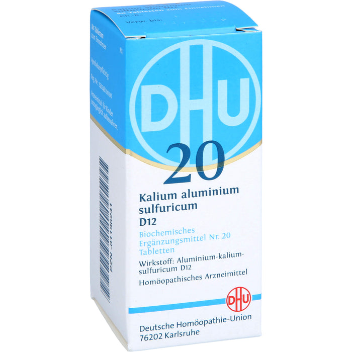 DHU Schüßler-Salz Nr. 20 Kalium aluminium sulfuricum D12 Tabletten, 80 pc Tablettes