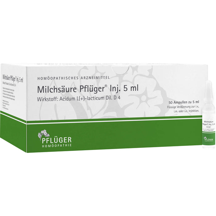 Milchsäure Pflüger Inj. 5 ml, 50 St ILO