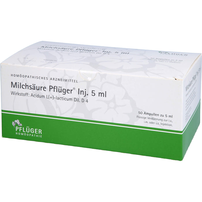 Milchsäure Pflüger Inj. 5 ml, 50 St ILO