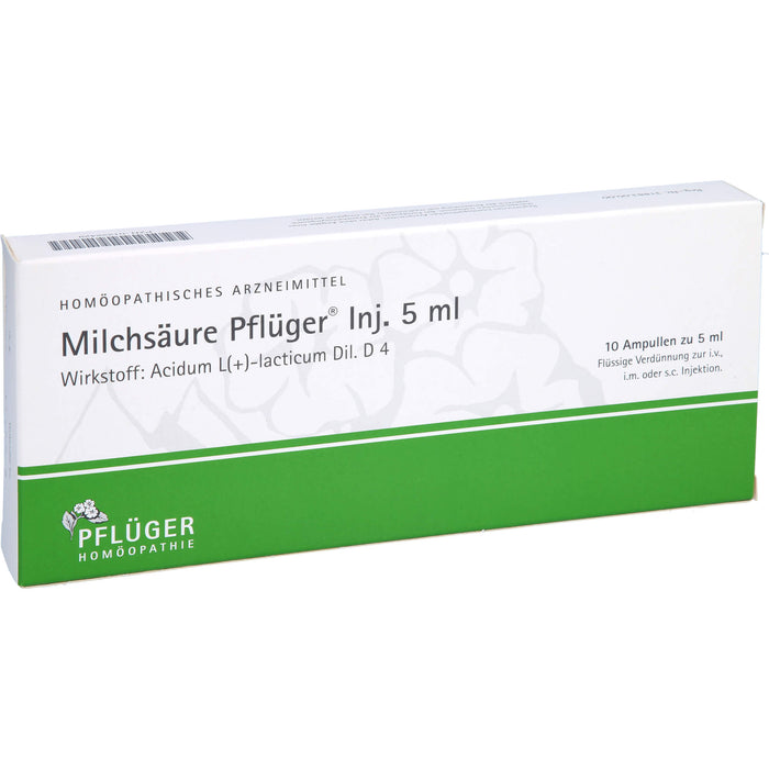 Milchsäure Pflüger Inj. 5 ml, 10 St ILO