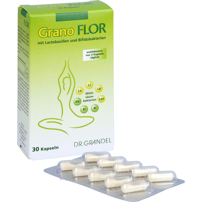 DR. GRANDEL Grano Flor Kapseln mit Milchsäurebakterien, 30 St. Kapseln