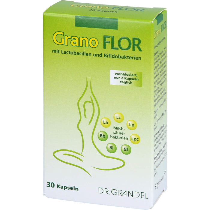 DR. GRANDEL Grano Flor Kapseln mit Milchsäurebakterien, 30 pcs. Capsules