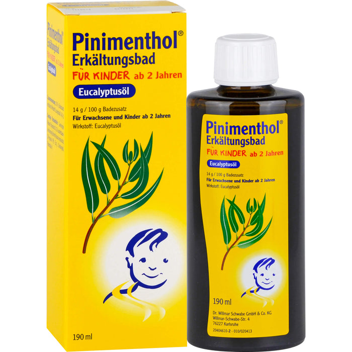 Pinimenthol Eucalyptusöl Erkältungsbad für Kinder ab 2, 190 ml Additif pour le bain